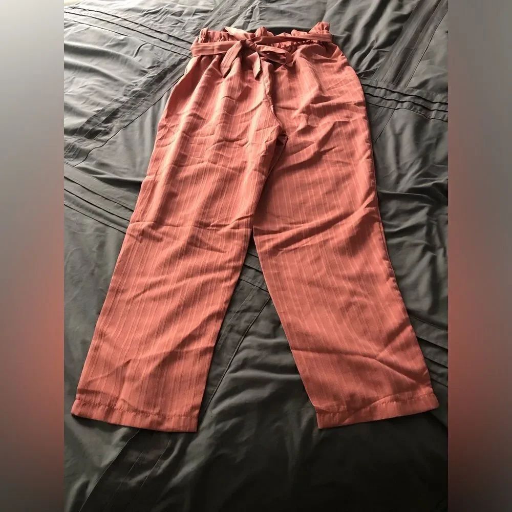 Paper bag dress pants